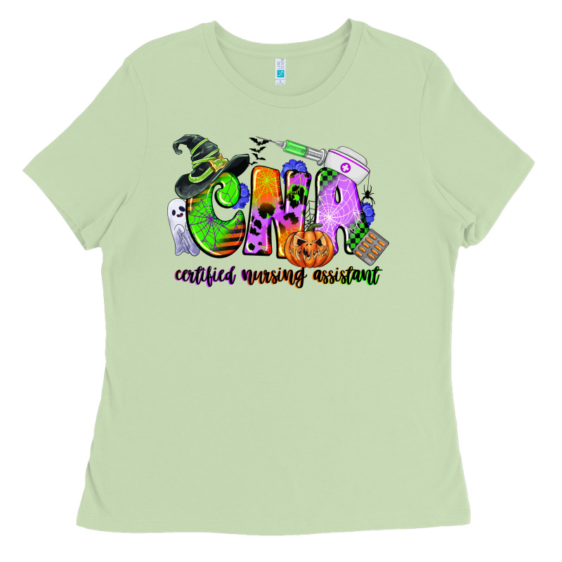 Cna Certified Nursing Assistant Halloween Ladies Tee by CowGirlArtShop | Teevron