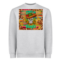 Heather Grey cinco de mayo sombrero skull Heavyweight Sweatshirt - BarkalooDesign