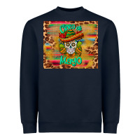 Navy cinco de mayo sombrero skull Heavyweight Sweatshirt - BarkalooDesign