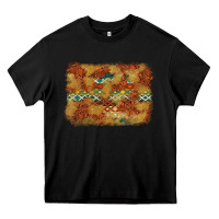 Black Aztec Background Pattern Western Heavy Core Tee - texasbilliewilder