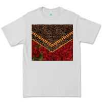 Red Roses With Leopard Premium Tee | Teevron