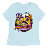 Baby Blue halloween gamer Ladies Tee - CowGirlArtShop