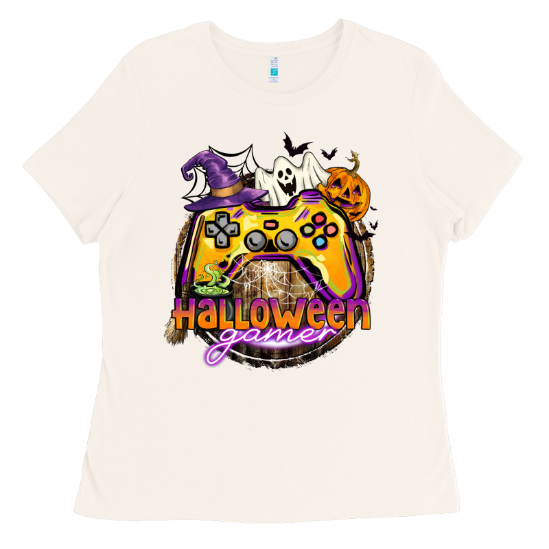Halloween Gamer Ladies Tee by CowGirlArtShop | Teevron