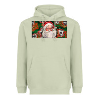 Matcha christmas with santa Heavyweight Hoodie - AdoDesignShop