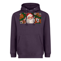 Plum christmas with santa Heavyweight Hoodie - AdoDesignShop