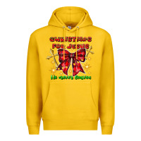 Lemon festive christmas message with crosses Premium Hoodie - CowhideDigitalArt