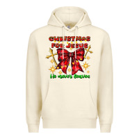 Sandshell festive christmas message with crosses Premium Hoodie - CowhideDigitalArt