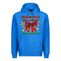 True Royal festive christmas message with crosses Premium Hoodie - CowhideDigitalArt