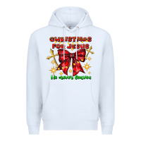 White festive christmas message with crosses Premium Hoodie - CowhideDigitalArt