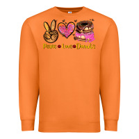 Carrot peace love donuts Premium Sweatshirt - AdoDesignShop