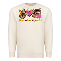 Sandshell peace love donuts Premium Sweatshirt - AdoDesignShop