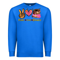 True Royal peace love donuts Premium Sweatshirt - AdoDesignShop