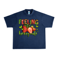 Navy feeling berry cute strawberry Urban Heavy Tee - Jasminsmagicworld