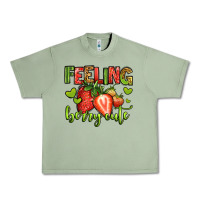 Oil Green feeling berry cute strawberry Urban Heavy Tee - Jasminsmagicworld