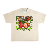Feeling Berry Cute Strawberry Urban Heavy Tee | Teevron