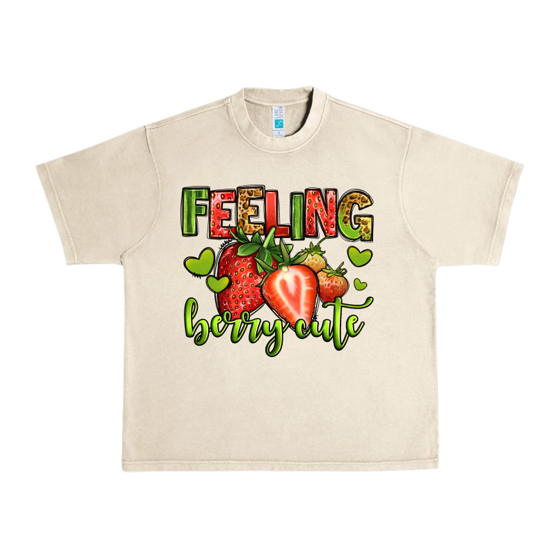 Feeling Berry Cute Strawberry Urban Heavy Tee by Jasminsmagicworld | Teevron