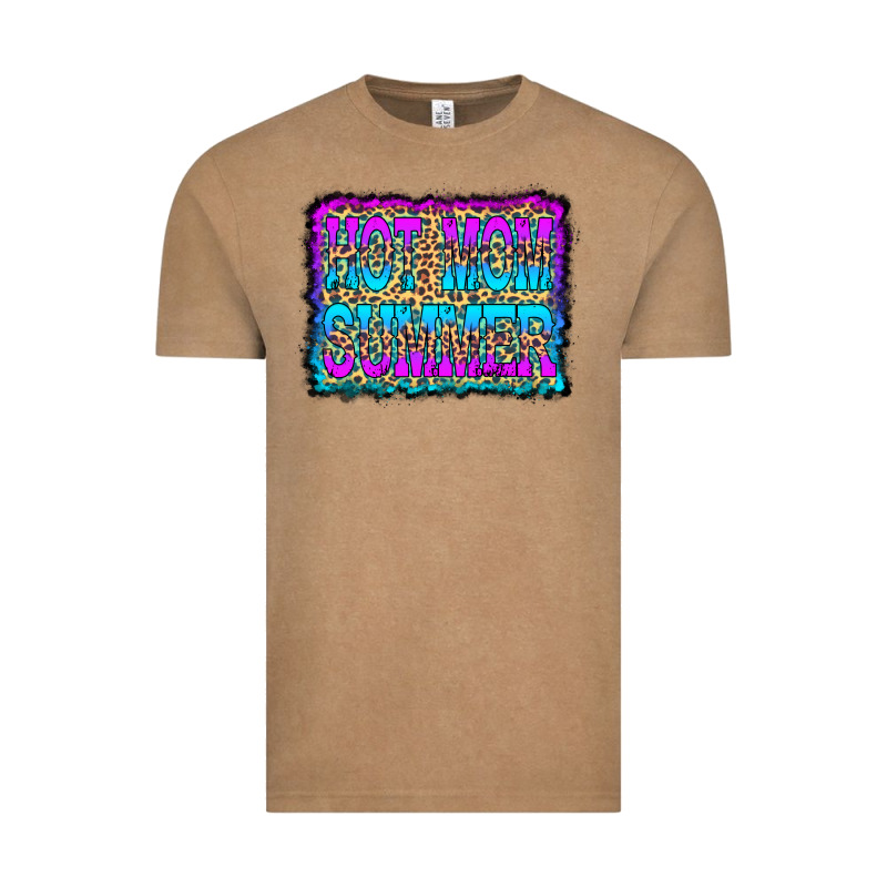 Hot Mom Summer Leopard Vintage Tee by CowCowDesign | Teevron