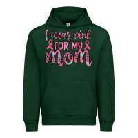 Forest Green i wear pink for my mom Urban Hoodie - JahusDesignShop