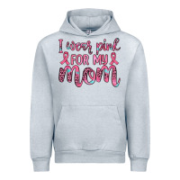 Heather Grey i wear pink for my mom Urban Hoodie - JahusDesignShop