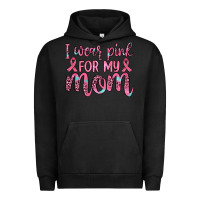 Pigment Black i wear pink for my mom Urban Hoodie - JahusDesignShop