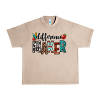 French Oak difference maker teacher Urban Heavy Tee - OliviaCreatesArt