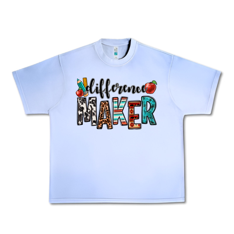 Difference Maker Teacher Urban Heavy Tee by OliviaCreatesArt | Teevron
