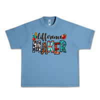 Pebble Blue difference maker teacher Urban Heavy Tee - OliviaCreatesArt