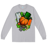 Moon Dust St. Patrick's Day Basketball Long Sleeve Tee - FaDigitalArtStudio