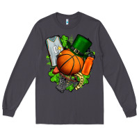 Smoke St. Patrick's Day Basketball Long Sleeve Tee - FaDigitalArtStudio