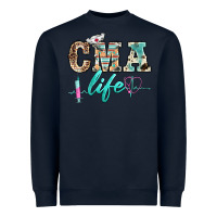 Navy western nurse cma life Heavyweight Sweatshirt - BarkalooDesign
