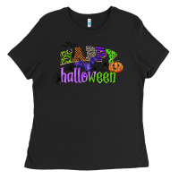 Black happy halloween Ladies Tee - CowGirlArtShop