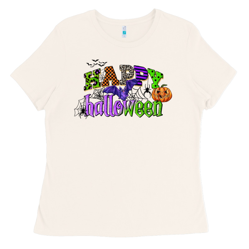 Happy Halloween Ladies Tee by CowGirlArtShop | Teevron