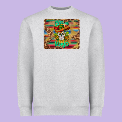 Cinco De Mayo Sombrero Skull Mousepad Heavyweight Sweatshirt Designed By Barkaloodesign