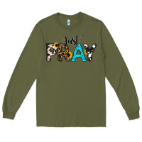 Army Green Just Pray Long Sleeve Tee - RanaPortraitStore