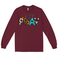 Burgundy Just Pray Long Sleeve Tee - RanaPortraitStore