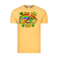 Vintage Mustard St. Patrick's Have a lucky day Vintage Tee - OliviaCreatesArt