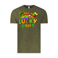 Vintage Olive St. Patrick's Have a lucky day Vintage Tee - OliviaCreatesArt