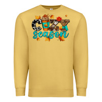Antique Gold cozy season with coffee cup Premium Sweatshirt - AdoDesignShop