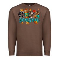Chestnut cozy season with coffee cup Premium Sweatshirt - AdoDesignShop