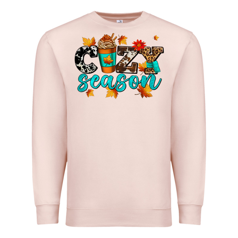 Cozy Season With Coffee Cup Premium Sweatshirt by AdoDesignShop | Teevron