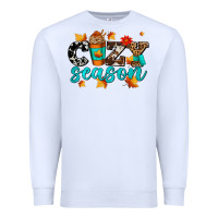 White cozy season with coffee cup Premium Sweatshirt - AdoDesignShop