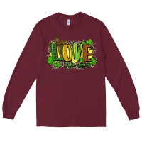 Burgundy love like jesus st. patricks Long Sleeve Tee - FaDigitalArtStudio