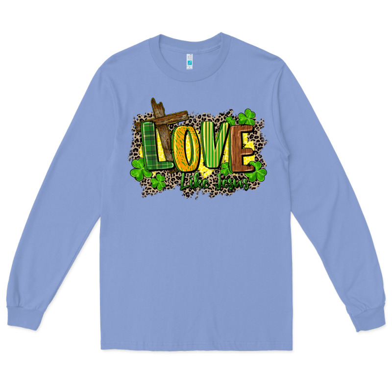Love Like Jesus St. Patricks Long Sleeve Tee by FaDigitalArtStudio | Teevron