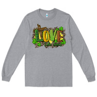 Heather Grey love like jesus st. patricks Long Sleeve Tee - FaDigitalArtStudio