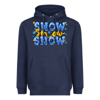 Navy snow snow snow with sparkle Heavyweight Hoodie - AdoDesignShop