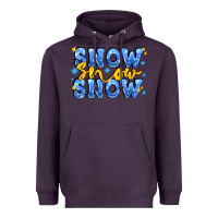 Plum snow snow snow with sparkle Heavyweight Hoodie - AdoDesignShop