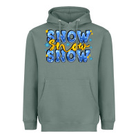 Sage snow snow snow with sparkle Heavyweight Hoodie - AdoDesignShop