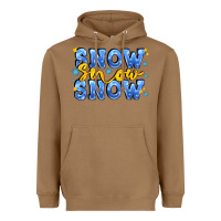Toasted Coconut snow snow snow with sparkle Heavyweight Hoodie - AdoDesignShop
