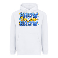 White snow snow snow with sparkle Heavyweight Hoodie - AdoDesignShop