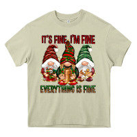 Mossy It's fine i'm fine everything is fine Heavy Core Tee - NancyCooperArtShop
